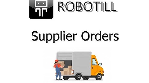 Supplier Orders in your POS System