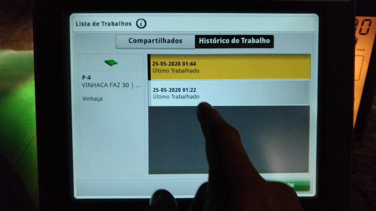 Recuperar trabalho / pintura no monitor GEN 4 / GS4