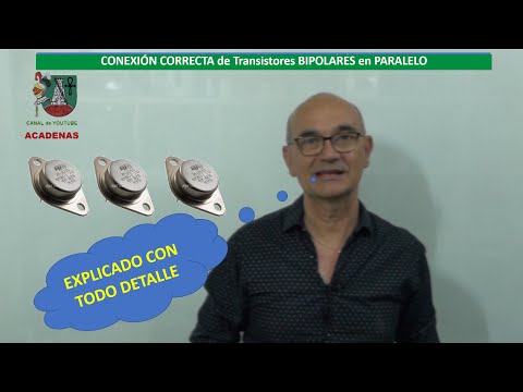 Conexión correcta en paralelo transistores bipolares CLASE 48.4