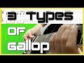 Gallop guitar technique regular inverted swung  triplet  tabs