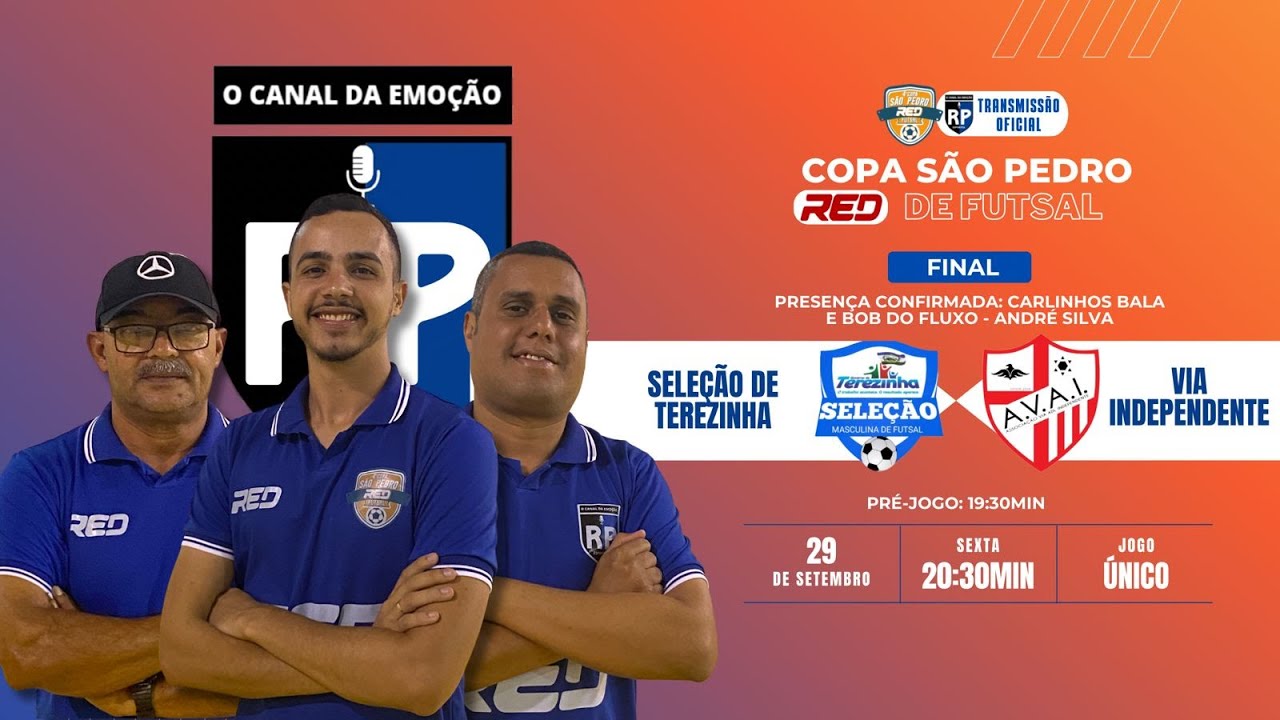 A GRANDE FINAL DA COPA SÃO PEDRO RED DE FUTSAL - AO VIVO NO RP ESPORTES -  DIA 12 