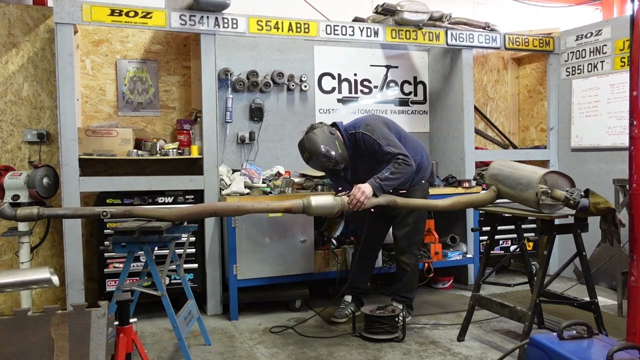 BMW M135i N55 modified standard exhaust system