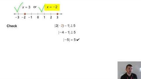 Algebra 2 1-6 Absolute Value Equations & Inequalities: Problem 1 - Solving an Abs. Val. Eqn.