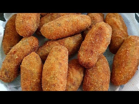 CROQUETE DE BATATA COM CARNE MOÍDA