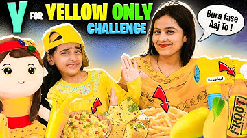 Using Only ‘YELLOW’ Colour😍| 24 Hours Colour Challenge😱| 1 Colour Challenge​⁠