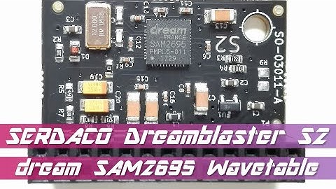 Serdaco Dreamblaster S2 wavetable module playing Descent II music
