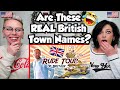 American couple reacts the rude british place names road trip tour first time reaction epic
