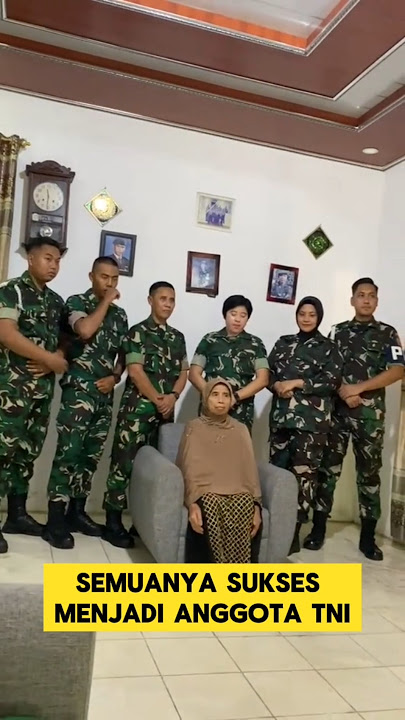 momen haru ketika punya anak enam jadi anggota TNI semua ‼️‼️ #tni #anak #ibu #abdinegara #keren