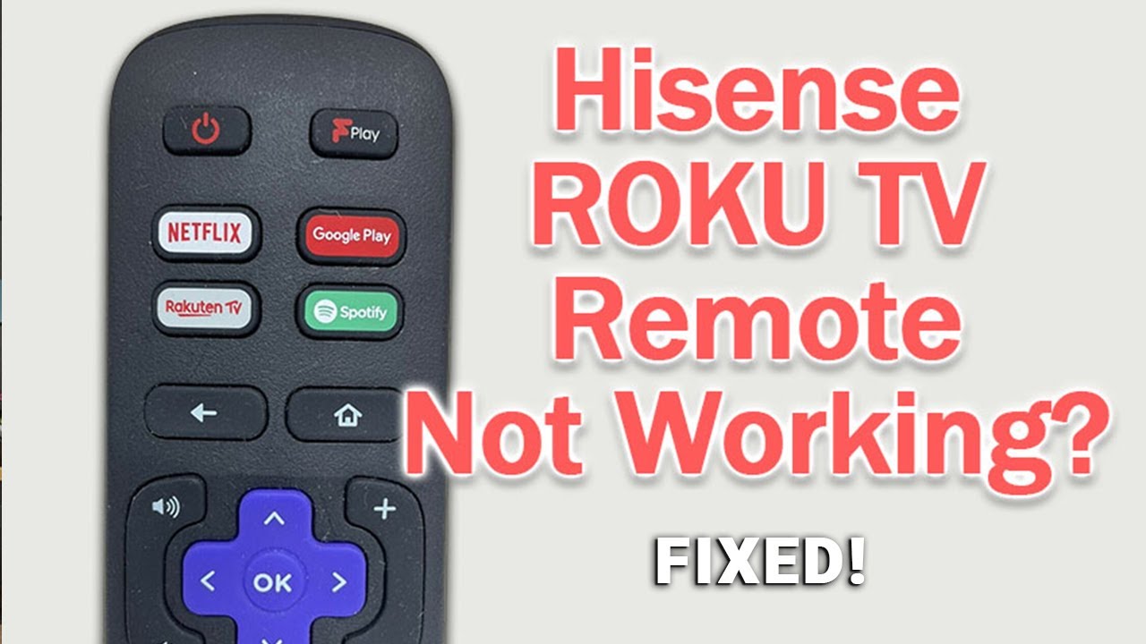Hisense Roku TV Remote Not Working FIXED! YouTube