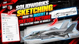 Solidworks Sketching - How to INSERT a SKETCH PICTURE for Creating Your 3D Models