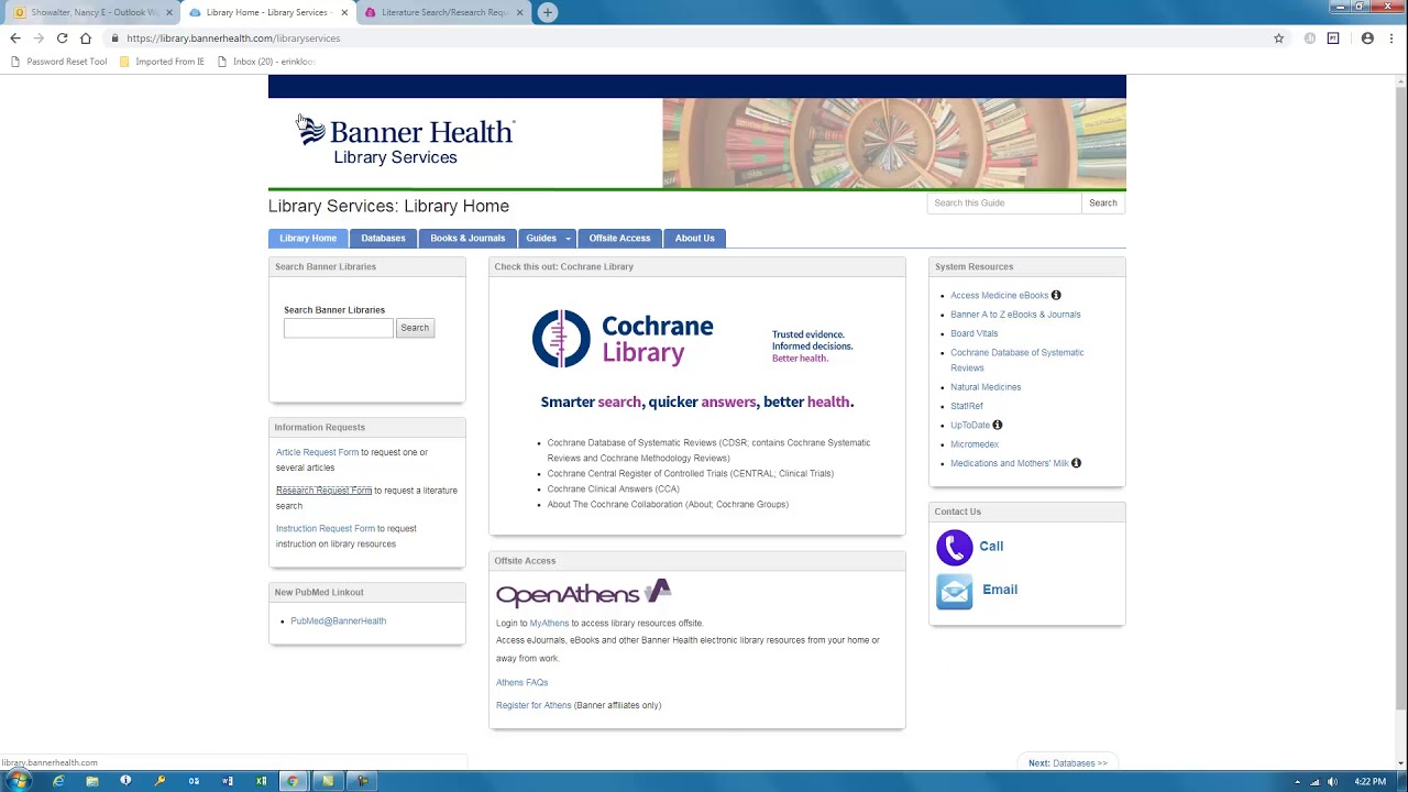 Tutorials Library Services Banner Health Library Services At