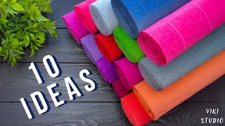 10 IDEAS 💥 Crepe Paper Decoration Ideas Crepe Paper Flowers