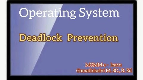 Deadlock Prevention ( Mutual exclusion, Hold and Wait, No Preemption, Circular Waiting)... in tamil