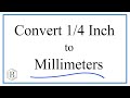 Convert 14 inch to millimeters