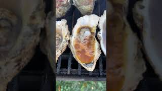 Grilled Oyster and Valentina Hot Sauce  #grilledoyster #seafood #oysters