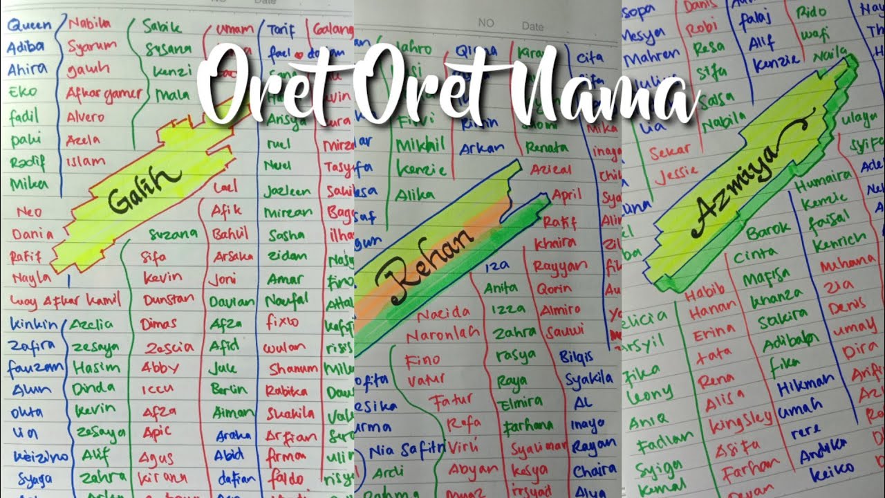 Tulis Tulis Nama Kalian♥️