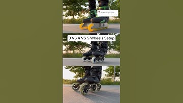 3 VS 4 VS 5 Wheels 🔥😱 #rollerblading #summervibes #shorts