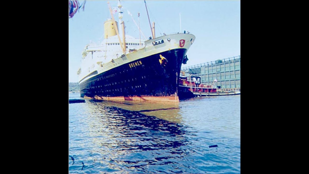 TS Bremen - The Maiden Voyage - North German Lloyd - Muss i denn march