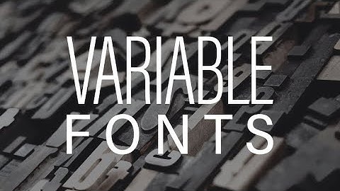 Graphic Design Tutorial - How To Use Variable Fonts in Adobe Illustrator