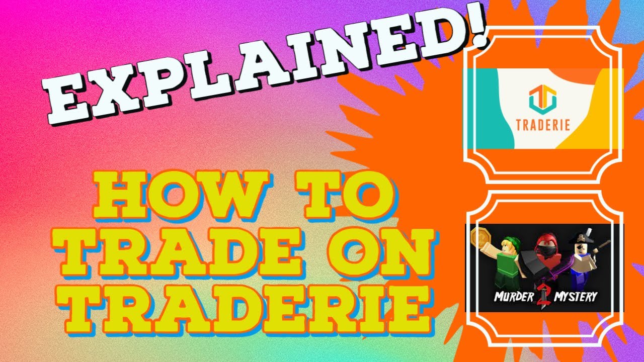 If you're trading Murder Mystery 2 items, check out Traderie #roblox #