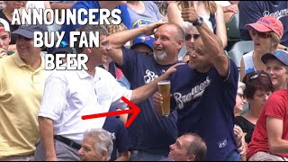 MLB Announcers Being Super Nice to Fans