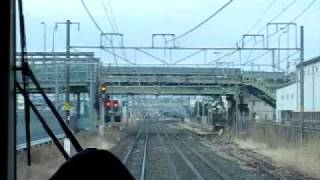篠ノ井線　Ｅ２５７系快速　川中島～篠ノ井間　前面展望