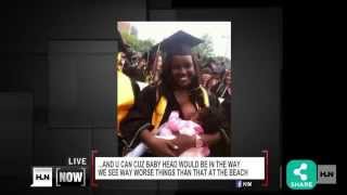 Photo of Black Woman Breastfeeding at Graduation Goes Viral And Receives Backlash