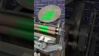 Making Letterpress Thank You Card! #letterpress #asmr #stationery #thankyoucards #green #shorts