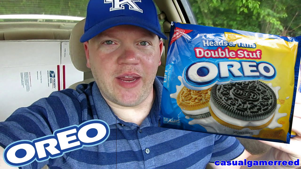 Reed Reviews Oreo Heads or Tails Double Stuffed Cookies YouTube