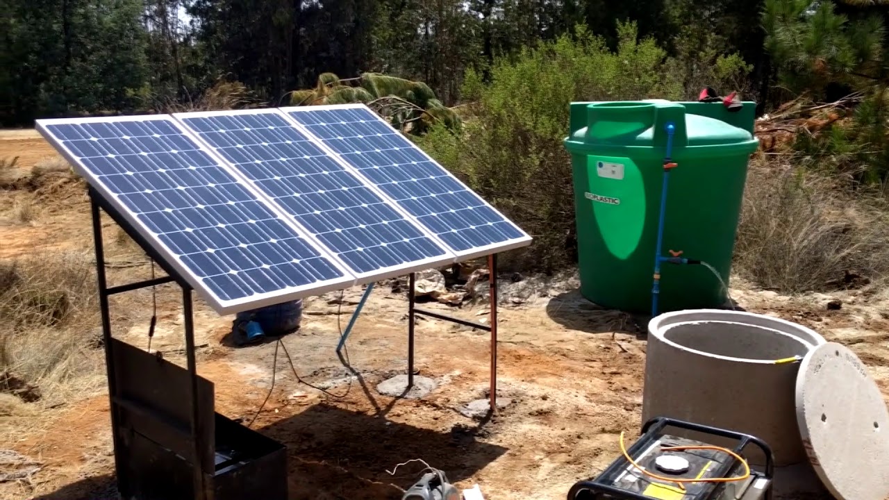 Instalación De Bomba De Agua Para Pozo Profundo Con Energía Solar