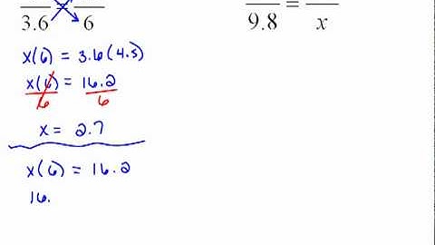 Examples of Solving Proportions part 2  5.4