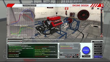 Realistic Engine Building Game - 009 - 12,000rpm 1000hp V8 Turbo