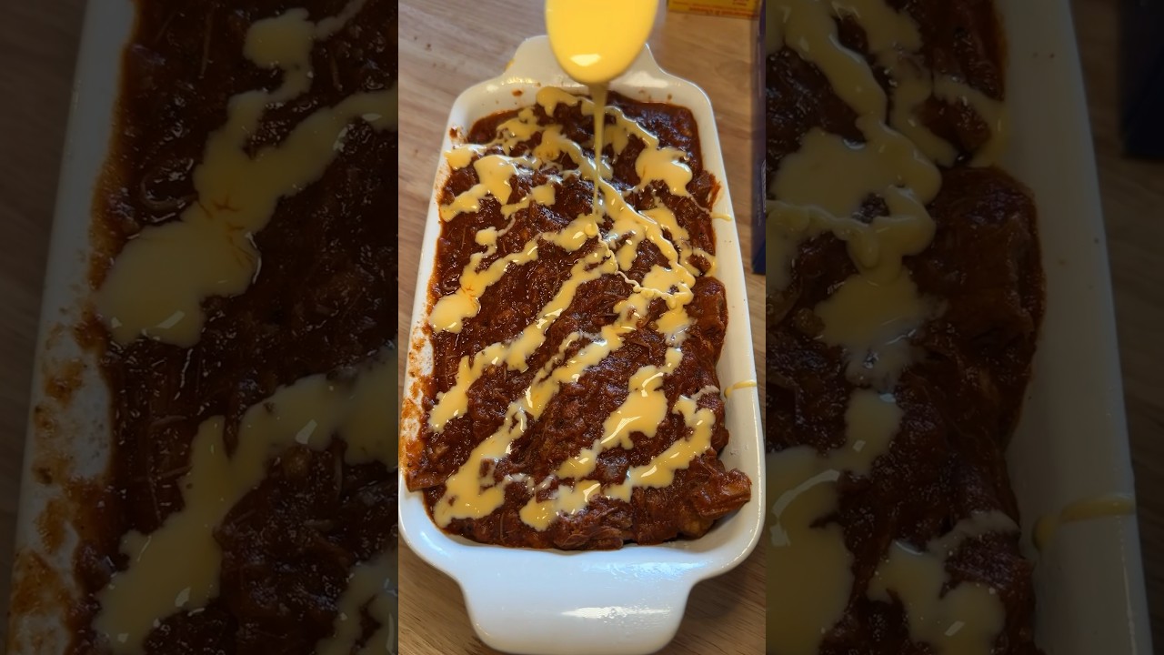 Spicy Queso Brisket Chili Casserole