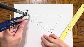 Dividing a Line into Equal Parts Using a Compass and Straightedge