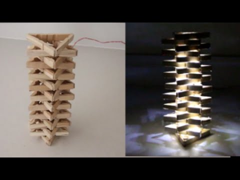 How To Make a Simple Peg Lamp! - YouTube