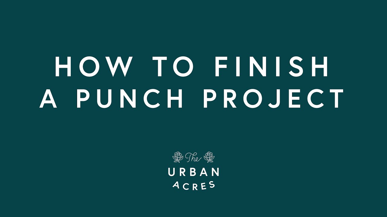 Punch Needle Basics - How To Finish A Project - YouTube