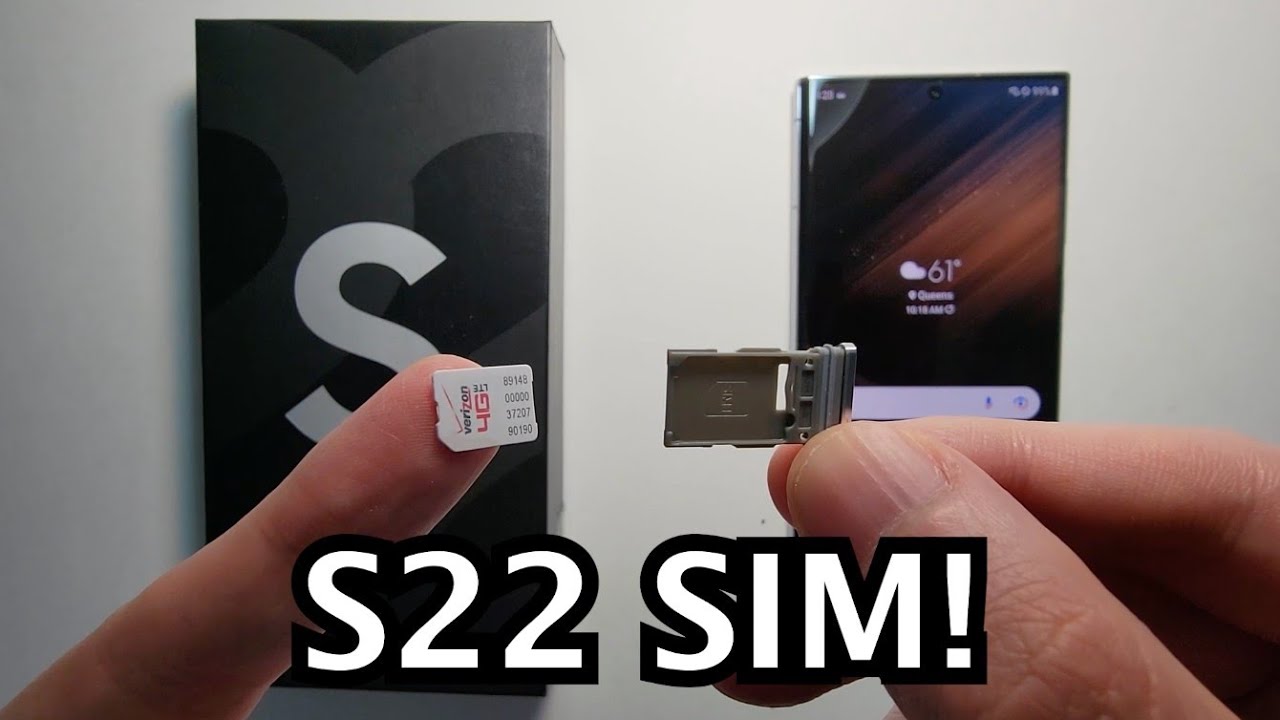 How to Insert SIM Card Samsung Galaxy S22 / S22+ / S22 Ultra 5G (No MicroSD)