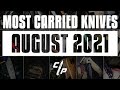 Our MOST CARRIED Knives of August 2021!