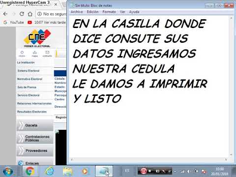 Como Sacar Comprobante De Votacion Del Cne 2018 Youtube