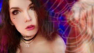 ASMR🤤❤️‍🔥 Spider web and Unintelligible whisper in ear 👂🕸