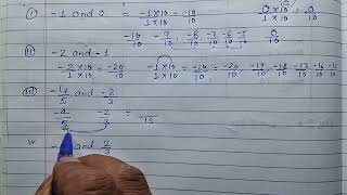 Class 7 - Exercise 9.1 - Q 1 | List five rational numbers between