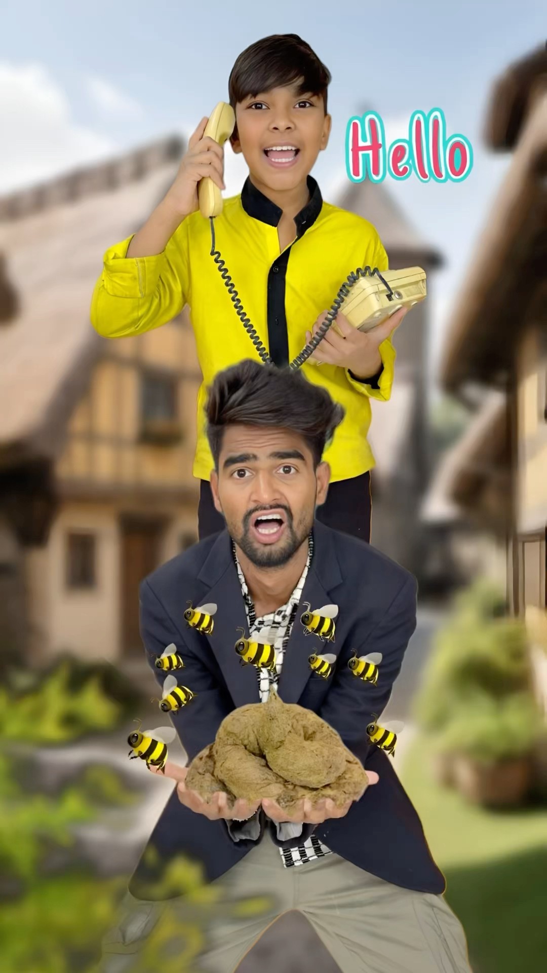 गोबर है क्या ?? #comedy #jagga #funny #dhonisir #trending #viral #aanganwadikebacche #village