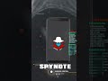 𝐒𝐩𝐲𝐍𝐨𝐭𝐞 𝐑𝐀𝐓 — 𝐓𝐡𝐞 𝐒𝐢𝐥𝐞𝐧𝐭 𝐂𝐨𝐧𝐭𝐫𝐨𝐥 . A Remote Access Tool that turns your Android into an open book.