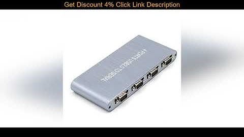 Slide USB to 4 Port RS232 DB9 Serial Splitter Support win10 4 com to usb2.0 rs-232 cable