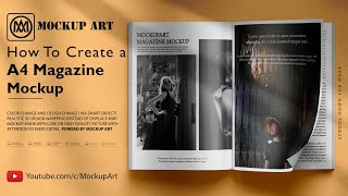 How to create an a4 magazine mockup| Photoshop Mockup Tutorial