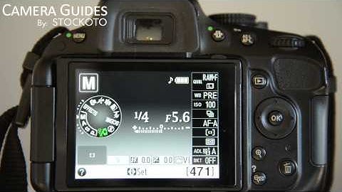 How to set Shutter Speed on a Nikon D5100 , D5200, D5300