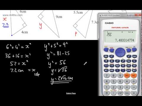 9-1 GCSE Maths - Pythagoras Theorem in 2d (Full Tutorial Triangles Trig) Higher Foundation