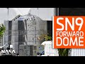 SpaceX Boca Chica - SN9 Forward Dome Details - Thrust Simulator Moved to Pad A