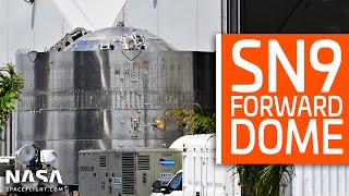 SpaceX Boca Chica - SN9 Forward Dome Details - Thrust Simulator Moved to Pad A