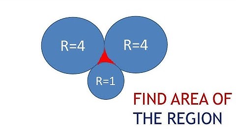 Area of region between three Circles  | Math Olympiad | Circle #maths